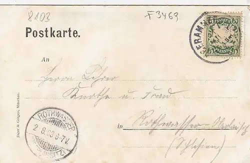 Oberammergau, Obb., Haus des Christus-Darstellers Anton Lang gl1903 F3469