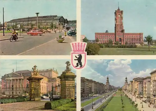 Berlin, Mehrbildkarte gl1962 F6860