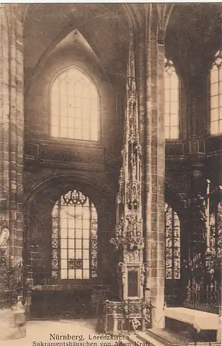 Nürnberg, Lorenzkirche, Sakramentshäuschen von Adam Kraft ngl F2623