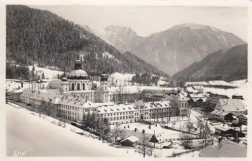 Ettal, Kloster, im Schnee ngl F0530