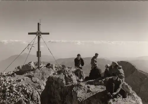 Dachsteingipfel mit Gipfelkreuz. Oberösterreich ngl F3504