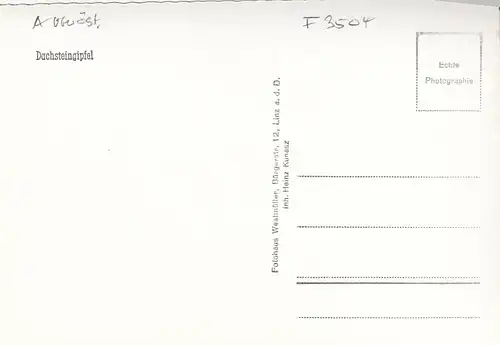 Dachsteingipfel mit Gipfelkreuz. Oberösterreich ngl F3504