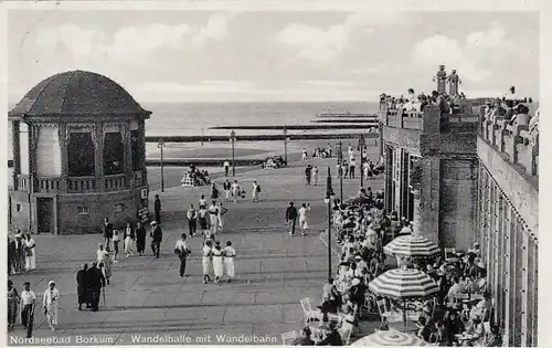 Nordseebad Borkum, Wandelhalle mit Wandelbahn gl1935 F3531