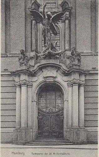 Hamburg, Turmportal der St.Michaelskirche ngl F2636