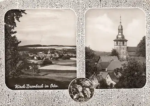 Kirch-Brombach i. Odw., Panorama und Kirche gl1964 F0912