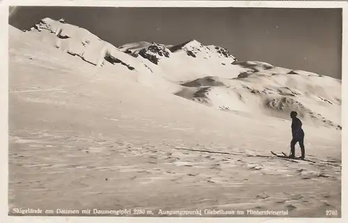 Skigelände am Daumen mit Daumengipfel gl1928? F2705