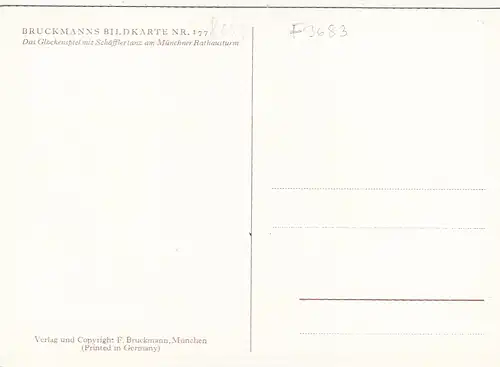 München, Rathausturm, Glockenspiel mit Schäfflertanz ngl F3683
