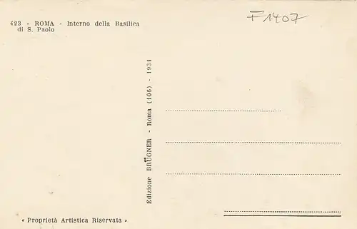 Roma, Basilica di S.Paolo ngl F1407