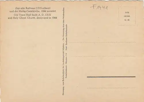 München 1945, Das alte Rathaus und die Heilig-Geistkirche ngl F1441