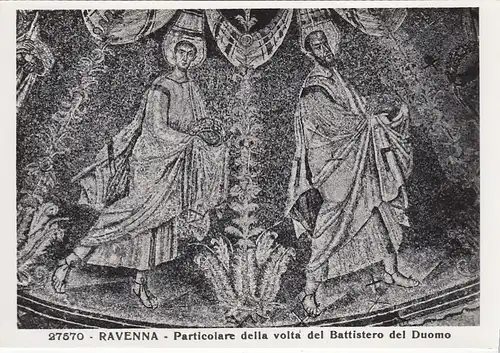 Ravenna, Battistero del Duomo, Particolare della volta ngl F1450