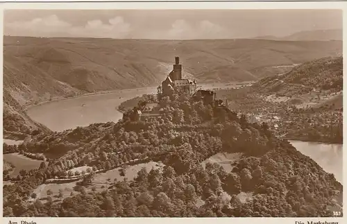 Die Marksburg bei Braubach am Rhein ngl F1470