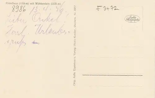 Mittelberg, mit Widderstein ngl F3472