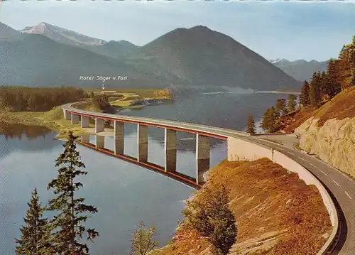 Sylvensteinsee mi Faller Klammbrücke nahe Lengries, Obb., ngl F1491