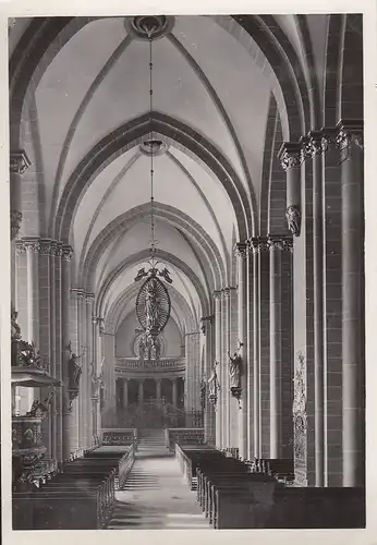 Paderborn, Dom, Mittelschiff nach Westen ngl F1087