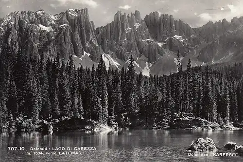Dolomiti, Lage di Carezza versa Latemar ngl F0777