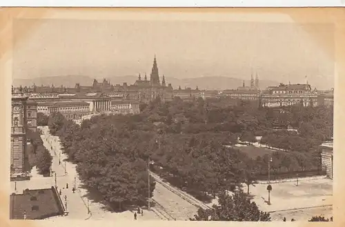 Wien, Franzensring mit Parlament und Rathaus ngl F3517