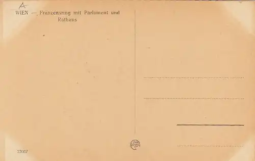 Wien, Franzensring mit Parlament und Rathaus ngl F3517