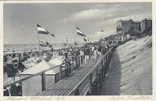 Nordseebad Westerland auf Sylt, auf der Trampelbahn gl1934 F6467