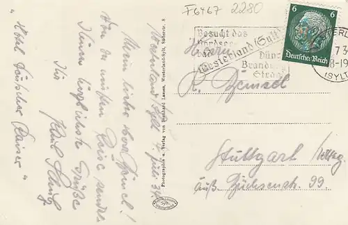 Nordseebad Westerland auf Sylt, auf der Trampelbahn gl1934 F6467