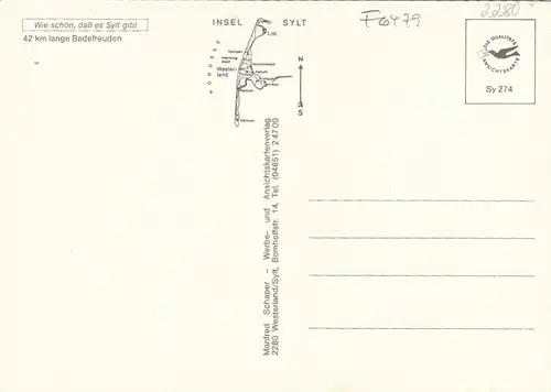 Nordseeinsel Sylt, 42 km lange Badefreuden ngl F6479