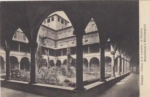 Firenze, Chiesa di S.Lorenzo, Il Chiostro ngl F1119