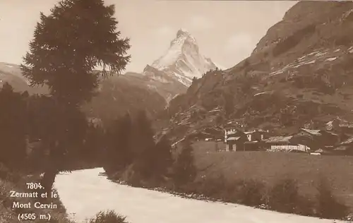 Zermatt et la Mont Cervin ngl F4709