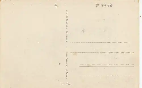 1.WK Cernay, zerstörte Kirche ngl F4718