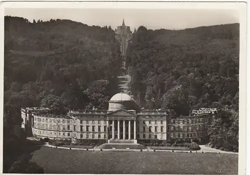 Kassel, Schloss Wilhelmshöhemit O>ktogan, Flugbild gl1936 F3887