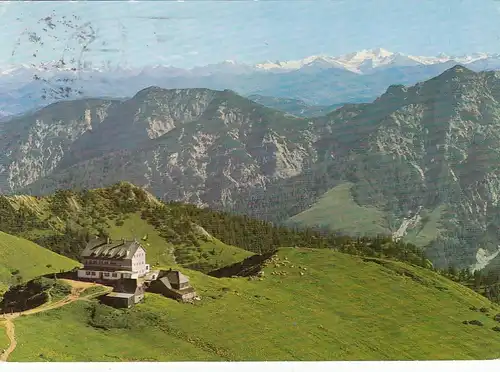 Schliersee, Rotwand-Haus gegen Sonnenwendjoch und Hohe Tauern gl1974 F2900