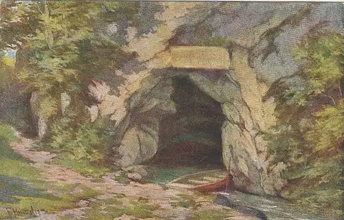 Wimsener Höhle , Wimsen Post Zwiefalten, Württ. ngl F2967