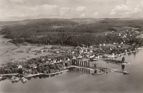 Unteruhldingen am Bodensee, Pfahldorf, Flugzeugaufnahme ngl F0851