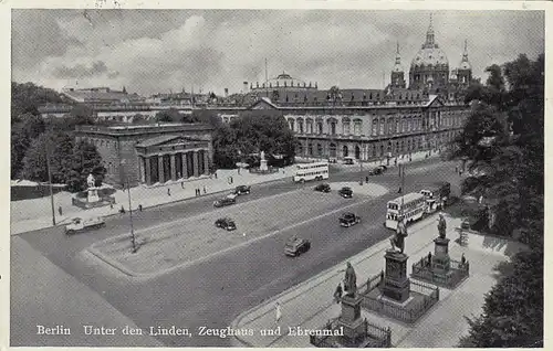 Berlin, Unter den Linden, Ehrenmal, Zeughaus, Dom gl1938 F4853