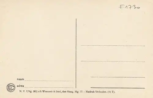 Den Haag , Binnenhof ngl F1730
