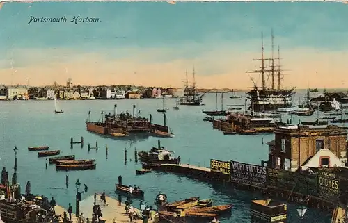 Portsmouth, Harbour glum 1910? F3133
