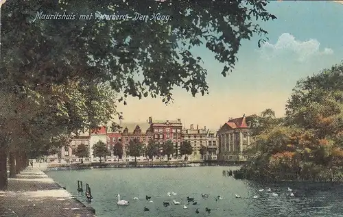 Den Haag, Mauritshuis met Vyverberg gl1916 F4098