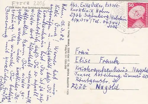 Holm, Post Schönberg-Holstein gl1982 F7558