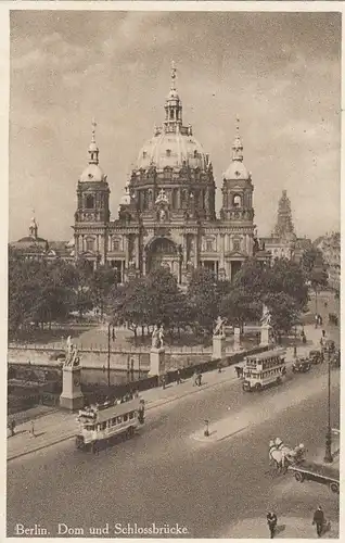 Berlin, Dom und Schloßbrücke gl1934 F1840