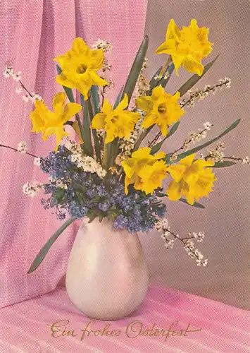 Ostern-Wünsche mit Blumenvase gl1963 F3183
