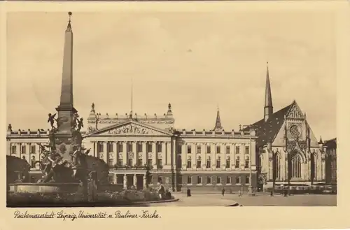 Leipzig, Universität und Pauliner-Kirche gl1907 F1852