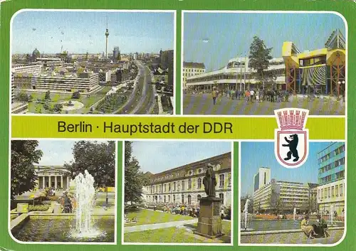 Berlin, Mehrbildkarte gl1986 F6869