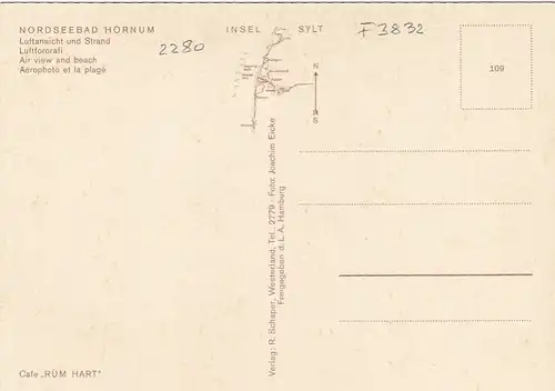 Nordseebad Hörnum auf Sylt, Luftansicht und Strand ngl F3832