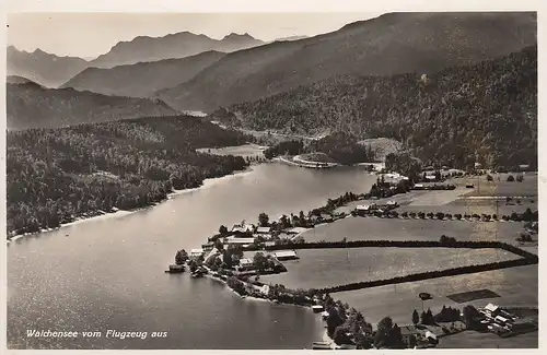 Der Walchensee (bayer.Hochgebirge) vom Flugzeug aus ngl F1082