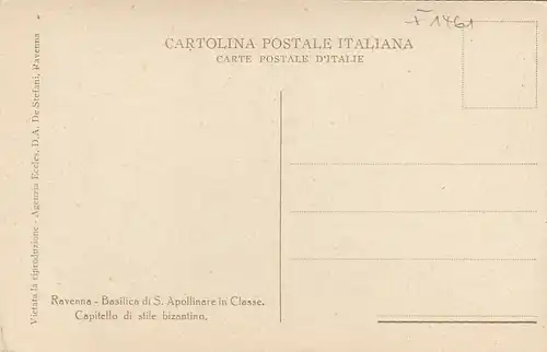 Ravenna, S.Apollinare in Classe, Capitello ngl F1461