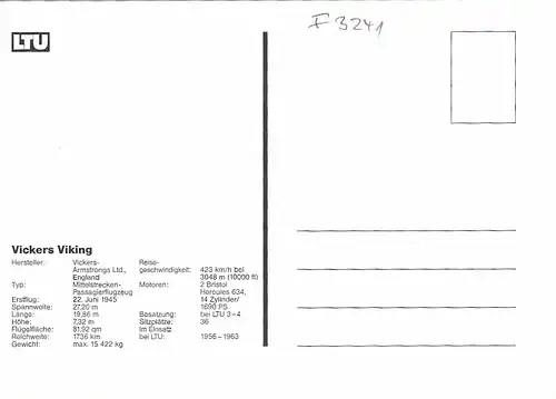LTU 50 Jahre, Vickers Viking ngl F3241