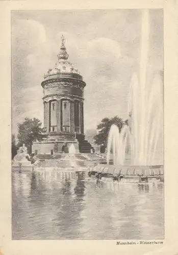 Mannheim, Wasserturm ngl F3851