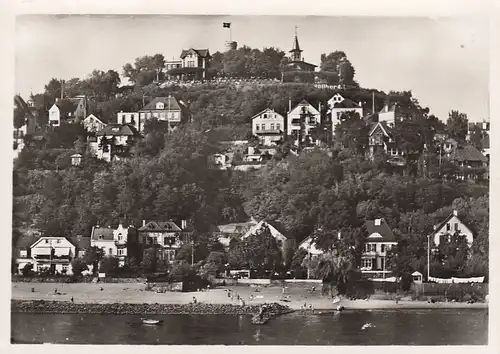 Blankenese (Hamburg), Strand mit Süllberg ngl F5082