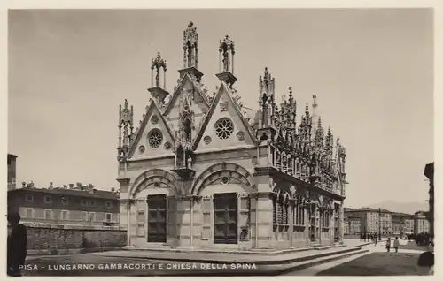 Pisa, Lungarno Gambacorti e Chiesa della Spina ngl F1512