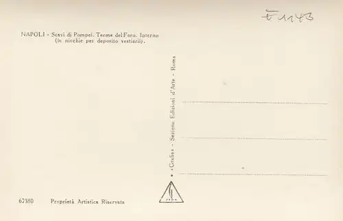 Napoli, Scavi di Pompei, Terme del Foro ngl F1143