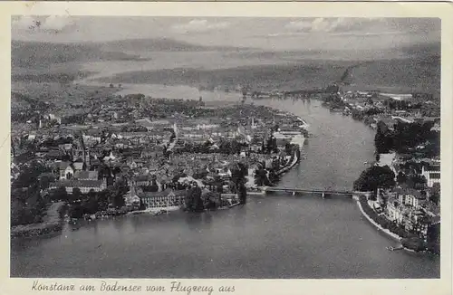 Konstanz am Bodensee, vom Flugzeug aus gl1942 F3320