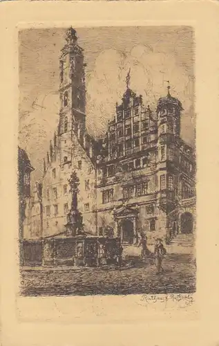 Rothenburg o.T., Rathaus ngl F1580